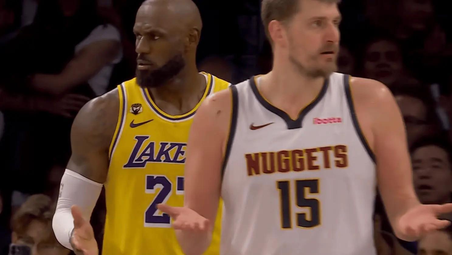 开云体育官网-四手连“摊”，詹姆斯与约基奇均对裁判不满同时摊手抗议